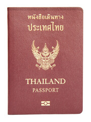 Thailand passports on transparent background	