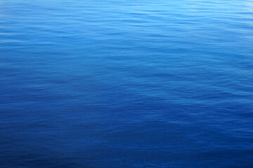 Deep blue water surface