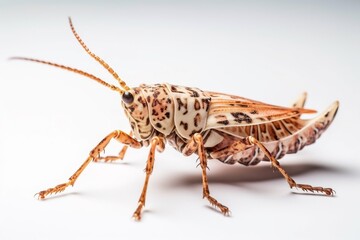 Fototapeta premium grasshopper isolated on white background