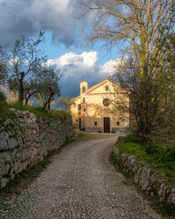 Scenic view in Arpino, ancient town in the province of Frosinone, Lazio, central Italy.