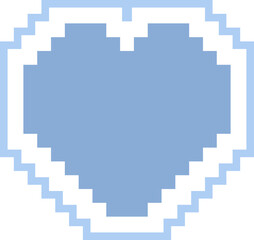cute little 8bit pixel heart decoration