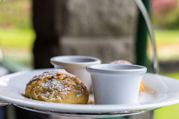 Scones and butter and jam 