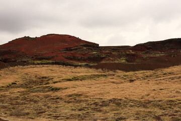 View on a mountain to Iceland