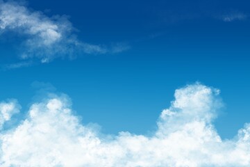 Beautiful Summer Blue Sky Illustration
