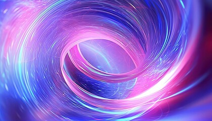 purple and blue light with circular motion, generative ai