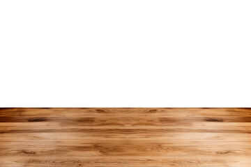 Wooden floor isolated on a white background. Empty space for text.