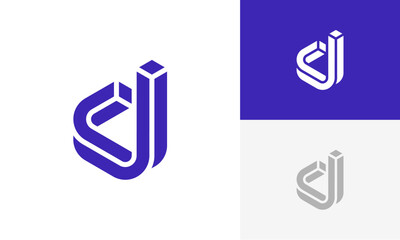 Initials d logo design. Initial letter logo design vector