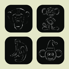Monkey icons of lights