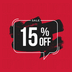 Special Offer 15% off banner template
discount banner. Black friday banner for promotion and offers
