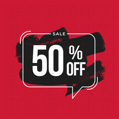 Special Offer 50% off banner template
discount banner. Black friday banner for promotion and offers