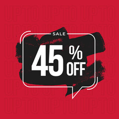 Special Offer 45% off banner template
discount banner. Black friday banner for promotion and offers