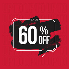 Special Offer 60% off banner template
discount banner. Black friday banner for promotion and offers