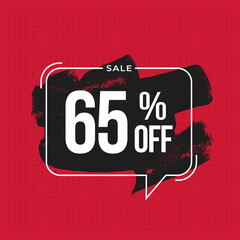 Special Offer 65% off banner template
discount banner. Black friday banner for promotion and offers