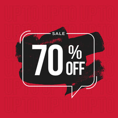 Special Offer 70% off banner template
discount banner. Black friday banner for promotion and offers