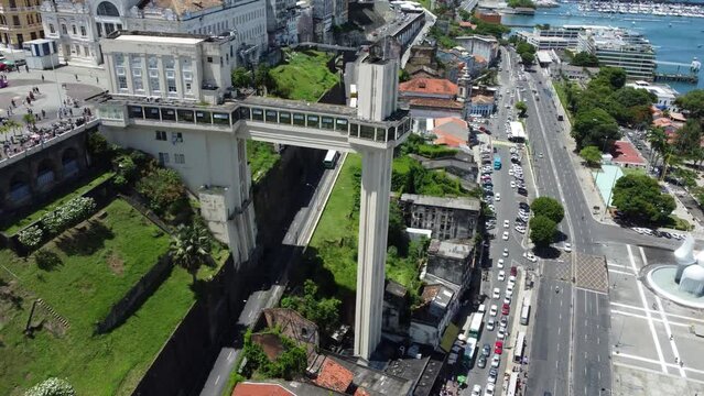 salvador, bahia, brazil - february 1, 2023: view of the church of Sao Francisco in the historic center of the city of Salvador
