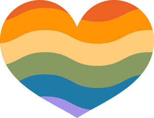 Hearts Pride LGBT Shapes Element