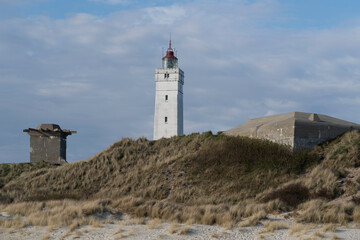 Fototapeta na wymiar Leuchtturm Blavand