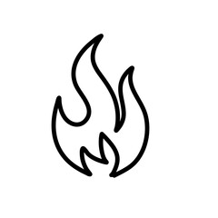 Fototapeta na wymiar Flames icon vector