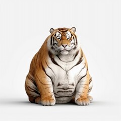 Obraz premium A fat chubby cute Tiger