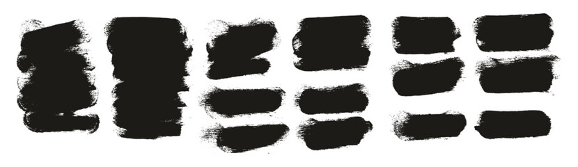 Round Sponge Thick Artist Brush Short Background High Detail Abstract Vector Background MEGA Set 