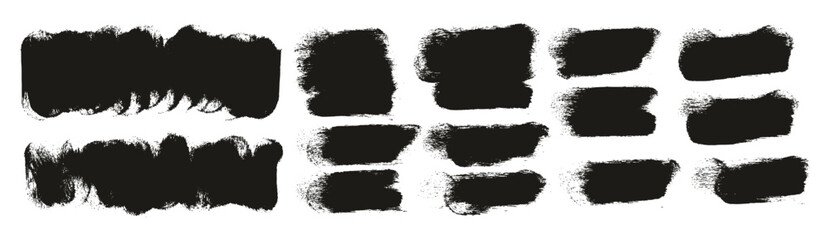 Round Sponge Thick Artist Brush Short Background High Detail Abstract Vector Background MEGA Set 