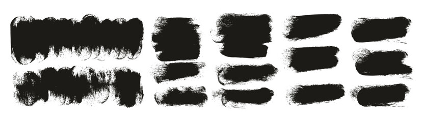 Round Sponge Thick Artist Brush Short Background High Detail Abstract Vector Background MEGA Set 