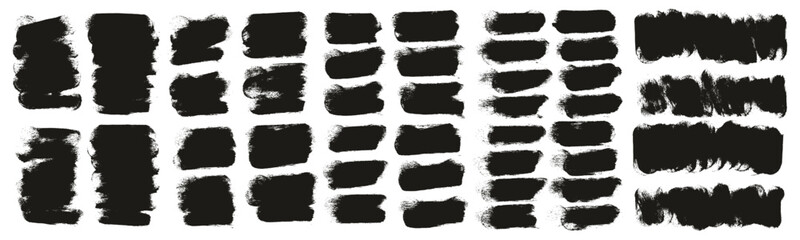 Round Sponge Thick Artist Brush Short Background High Detail Abstract Vector Background MEGA Set 