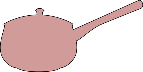 Saucepan utensils for cooking drawing.