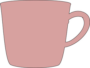 Mug utensils for cooking drawing.