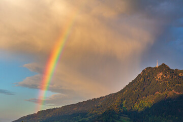 Burgberg - Grünten - Regenbogen - Allgäu - Berg 