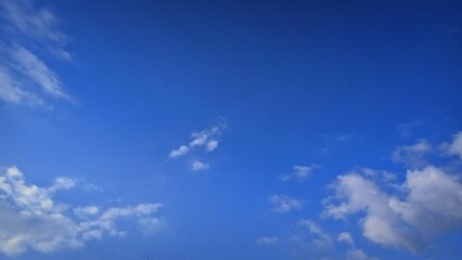 Blue sky with cloud decoration