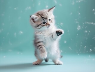 Tiny Dancer: Playful Kitten Performance