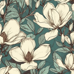 design for magnolia fantasy print