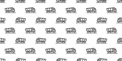 Tipper Truck Icon Seamless Pattern Y_2206001