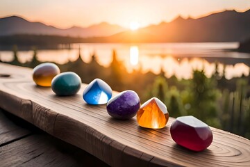 Edelsteine und Kristalle als Kraftsteine zur Gewinnung von Energie und zur Meditation, esoterisch