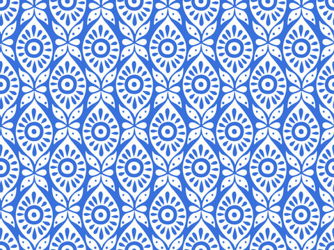 CONTEMPORARY SEAMLESS DAMASK PATTERN FOR ORNAMENT, WALLPAPER, PACKAGING IN VACTOR
