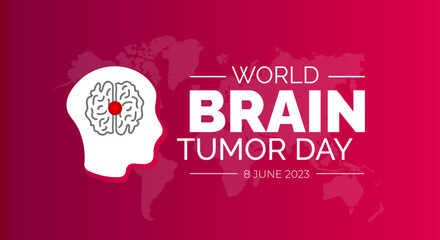 World Brain Tumor Day background or banner design template. vector illustration.
