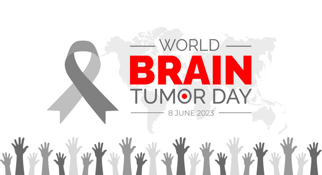 World Brain Tumor Day background or banner design template. vector illustration.
