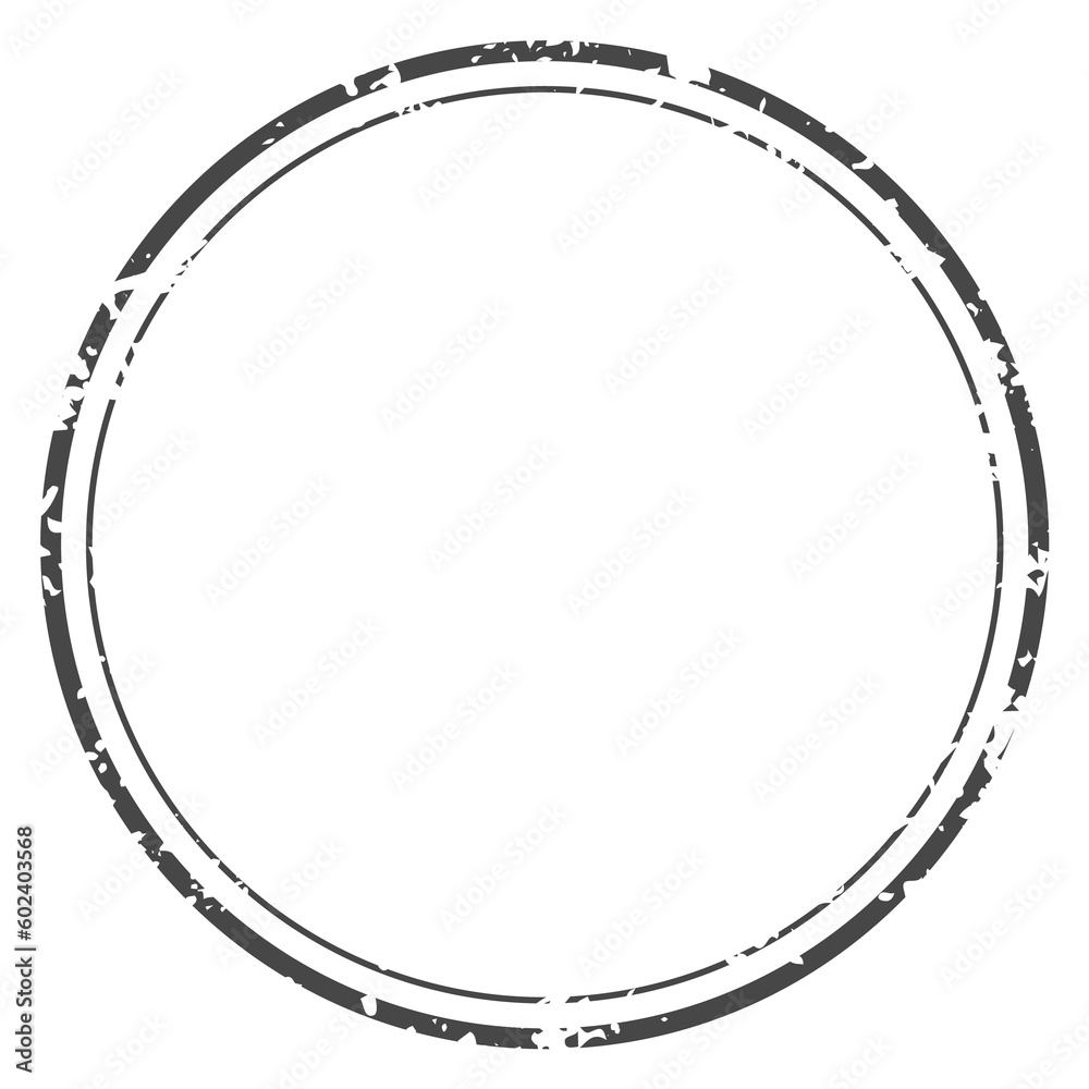 Canvas Prints gringy round frame. blank postal stamp template