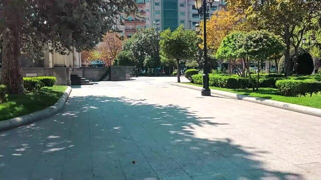 Paso del Espolon park, in Logrono La Rioja