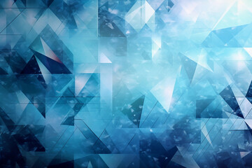 Geometric blue pattern design abstract wallpaper background. Ai generated