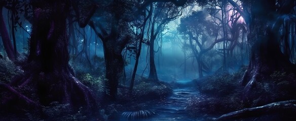 Rainforest forest, generative ai