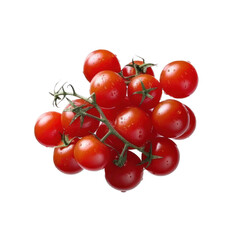 Red cherry tomatoes isolated
