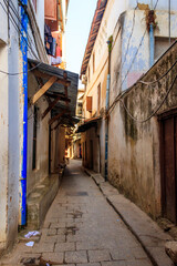 Typical narrow street in Stone Town, Zanzibar, Tanzania