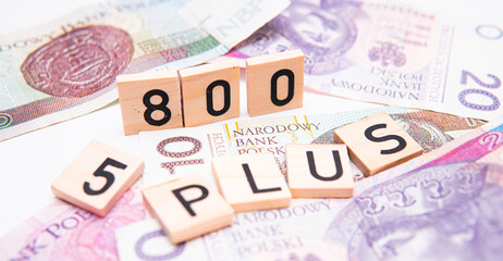 changing the program 500 plus to 800 plus. Social program for families with children in Poland