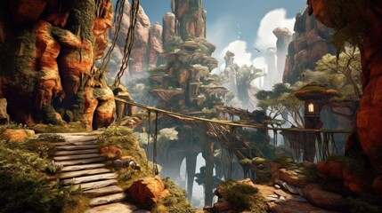 Obraz premium Stunning Game Environment Art