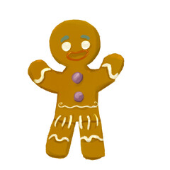 illustration pain d'&eacute;pice bonhomme 