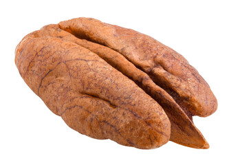 pecan, nut, isolated on white background, full depth of field