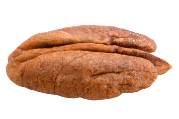 pecan, nut, isolated on white background, full depth of field