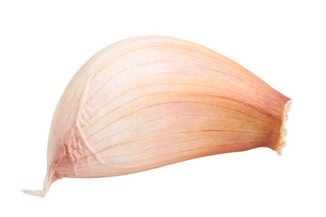 garlic, isolated on white background, full depth of field